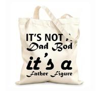 AILOONG Sacs de rangement en polyester et coton tissu épais de 12 oz ce n'est pas une figure paternelle avec un corps de papa Slogan personnalisable 35x40cm Grand