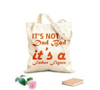 AILOONG Sacs de rangement en polyester et coton tissu épais de 340g/m² ce n'est pas une figure paternelle avec un corps de papa Slogan personnalisable