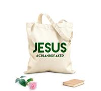 AILOONG Sacs de rangement en polyester et coton tissu épais de 340g/m² Citation chrétienne : Jésus briseur de chaînes Slogan personnalisable