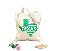 AILOONG Sacs de rangement en polyester et coton tissu épais de 340g/m² État du Texas, États-Unis d'Amérique Slogan personnalisable