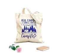 AILOONG Sacs de rangement en polyester et coton tissu épais de 340g/m² L'odeur typique d'un camping-car : 5 choses comme la crème solaire et les insectes Slogan personnalisable