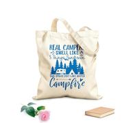 AILOONG Sacs de rangement en polyester et coton tissu épais de 340g/m² L'odeur typique d'un camping-car : 5 choses comme la crème solaire et les insectes Slogan personnalisable