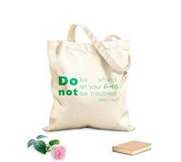 AILOONG Sacs de rangement en polyester et coton tissu épais de 340g/m² phrase biblique tirée de l'évangile de Jean 1427 Slogan personnalisable