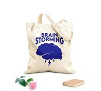 AILOONG Sacs de rangement en polyester et coton tissu épais de 340g/m² Sortez des sentiers battus avec un fond noir Slogan personnalisable