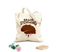 AILOONG Sacs de rangement en polyester et coton tissu épais de 340g/m² Sortez des sentiers battus avec un fond noir Slogan personnalisable