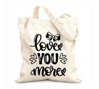 AILOONG Sacs en toile à motifs personnalisables Je t'aime plus, cœur, Saint-Valentin, amour, sois à moi tissu épais de 12 oz S'accorde avec les vêtements 25x30cm Petit