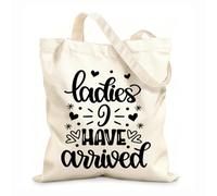 AILOONG Sacs en toile à motifs personnalisables Mesdames, je suis arrivée pour la Saint-Valentin ! Que l'amour soit à moi ! tissu épais de 12 oz S'accorde avec les vêtements 25x30cm Petit