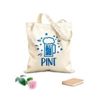 AILOONG Sacs en toile imprimés numériquement ensemble typographique papa et moi tissu épais de 340g/m² Utilise comme trousse de maquillage