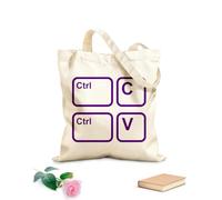 AILOONG Sacs en toile imprimés numériquement tissu épais de 340g/m² ensemble typographique papa et moi Utilise comme trousse de maquillage