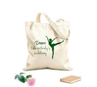 AILOONG Sacs femme en calicot Danse comme si personne ne te regardait Citation Danseuse Danseuse Studio de danse tissu épais de 340g/m² Pliable