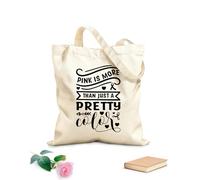 AILOONG Sacs femme en toile de coton est bien plus qu'un simple joli design typographique de sensibilisation au cancer du sein tissu épais de 12 oz Matière douce pour la peau 31x36cm Moyen