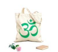 AILOONG Sacs femme en toile de coton Le symbole Om est utilisé dans la méditation et les rituels, ainsi que dans la spiritualité et la philosophie. tissu épais de 340g/m² Matière douce pour la peau