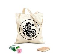 AILOONG Sacs femme en toile de coton tissu épais de 12 oz Constellation, astrologie céleste, espace mystérieux, fiction, futur, zodiaque, Ophiuchus Matière douce pour la peau 35x40cm Grand