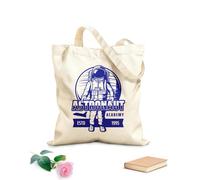 AILOONG Sacs femme en toile de coton tissu épais de 340g/m² icônes d'astronautes galactiques explorant l'espace Matière douce pour la peau
