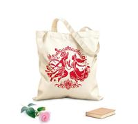 AILOONG Sacs femme en toile de coton tissu épais de 340g/m² Radha Krishna, lien éternel capturé dans l'art Matière douce pour la peau