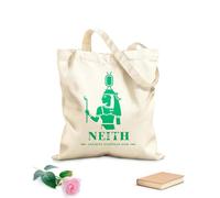 AILOONG silhouette du dieu égyptien antique Neith, logo d'un dieu du Moyen-Orient Sac cadeau pour bouteille de vin en toile tissu épais de 340g/m² S'accorde avec les vêtements