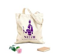 AILOONG silhouette du dieu égyptien antique Neith, logo d'un dieu du Moyen-Orient Sac cadeau pour bouteille de vin en toile tissu épais de 340g/m² S'accorde avec les vêtements