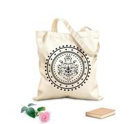 AILOONG Studio de méditation et de yoga Enso Circle Mandala Sac de courses en toile de coton tissu épais de 12 oz Utilise comme sac cadeau 25x30cm Petit