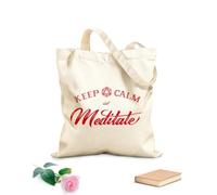 AILOONG Studio de yoga Keep Calm Citations de méditation Cabane en toile tissu épais de 340g/m² Remplace le cartable