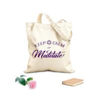 AILOONG Studio de yoga Keep Calm Citations de méditation Cabane en toile tissu épais de 340g/m² Remplace le cartable