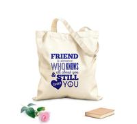 AILOONG Ton amie, c'est Sameane, qui te connaît par cœur et qui t'aime toujours. Sac en toile à fond renforcé tissu épais de 340g/m² Utilise comme sac cadeau