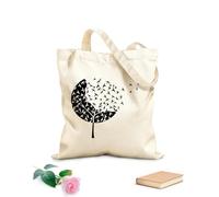 AILOONG Vol d'oiseaux, forêt, arbre, style gothique, hirondelles Sac de courses en toile de coton tissu épais de 12 oz Utilise comme sac cadeau 35x40cm Grand