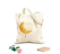 AILOONG Vol d'oiseaux, forêt, arbre, style gothique, hirondelles Sac de courses en toile de coton tissu épais de 340g/m² Utilise comme sac cadeau