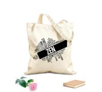 AILOONG Zen Relax Méditation World Cloud Philosophie Harmonie Vie Cabane en toile tissu épais de 12 oz Remplace le cartable 31x36cm Moyen