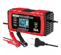 AILRINNI 15A Chargeur de Batterie Voiture - 12V 15A Chargeur Batterie Moto Intelligent Entièrement Automatique avec Compensation de Température pour Les Batteries Plomb-Acide et LifePO4, Bateaux,Moto