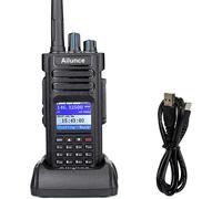 Ailunce Hd1 10W Dmr Radio Amateur, Gps, Double Bande, Radio Numérique Bidirectionnelle, Batterie De Type C 3200 Mah, Etanche Ip67, Compatible Avec Radio Amateur (1 Pièce, Noir)[Q986]