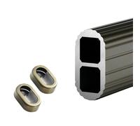 AILZCFX Barre de penderie Robuste avec Support, Barre de penderie en Alliage d'aluminium Robuste, Gain de Place, Tringle de Cintre pour vestiaire, Facile à Couper (Couleur : Champagne, Taille : 80 c