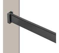 AILZCFX Tringle de penderie en métal brossé, Barre de penderie pour Suspendre des vêtements, Tringle à vêtements pour vestiaire, Tringle à vêtements pour Organisateur de Placard Robuste (Noir, 160 c