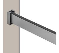 AILZCFX Tringle de penderie en métal brossé, Barre de penderie pour Suspendre des vêtements, Tringle à vêtements pour vestiaire, Tringle à vêtements pour Organisateur de Placard Robuste (Gris, 90 cm