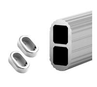 AILZCFX Tringle de penderie Robuste avec Support, Barre de penderie Robuste en Alliage d'aluminium pour économiser de l'espace, Tringle de Cintre pour vestiaire, Facile à Couper (Couleur : Argent, t