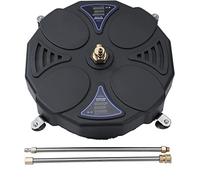 Aim Tools 18 Pouce Accessoire de Nettoyeur de Surface pour Nettoyeur Haute Pression 3600 PSI avec 4 roulettes Pivotantes, avec 2 x 16 Baguettes d'Extension et 2 Buses de Rechange