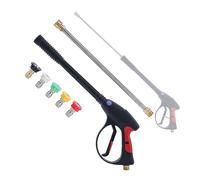 AIM Tools Pistolet de Nettoyeur Haute Pression 4000 PSI avec 5 de Buse de Pulvérisation, 38 cm Tige d'Extension de Rechange, 1/4" Connexion Rapide, Raccord M22 14mm, Kit de Nettoyage de Voiture