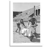 AIMA Poster Mural Ben Hur 35 x 50 cm - Affiche Murale Noir et Blanc Cinéma Vintage Sans Cadre - Décoration de Chambre, Cuisine - Aimant Offert