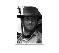 AIMA Poster Mural Clint Eastwood 22 x 30 cm - Affiche Murale Noir et Blanc Cinéma Vintage Sans Cadre - Décoration de Chambre, Cuisine - Aimant Offert