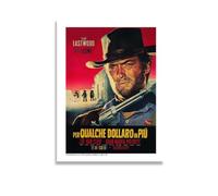 AIMA Poster Mural Clint Eastwood 22 x 30 cm - Affiche Murale Noir et Blanc Cinéma Vintage Sans Cadre - Décoration de Chambre, Cuisine - Aimant Offert