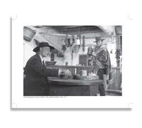 AIMA Poster Mural Clint Eastwood et Lee Van Cleef 22 x 30 cm - Affiche Murale Noir et Blanc Cinéma Vintage Sans Cadre - Décoration de Chambre, Cuisine - Aimant Offert