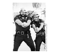 AIMA Poster Mural Deux Super Pieds Presque Plats 35 x 50 cm - Affiche Murale Noir et Blanc Cinéma Vintage Sans Cadre - Décoration de Chambre, Cuisine - Aimant Offert