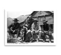 AIMA Poster Mural Il Était une Fois dans l'Ouest 35 x 50 cm - Affiche Murale Noir et Blanc Cinéma Vintage Sans Cadre - Décoration de Chambre, Cuisine - Aimant Offert