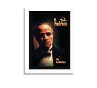 AIMA Poster Mural Le Parrain 22 x 30 cm - Affiche Murale Noir et Blanc Cinéma Vintage Sans Cadre - Décoration de Chambre, Cuisine - Aimant Offert