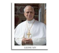 AIMA Poster Mural Papa Leone XIV - Impression Murale 22X30 Sans Cadre - Room Decor Impressions de cuisine, chambre à coucher - Aimant offert