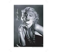 AIMA Poster Mural Portrait de Marilyn Monroe 22 x 30 cm - Affiche Murale Noir et Blanc Cinéma Vintage Sans Cadre - Décoration de Chambre, Cuisine - Aimant Offert