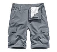 AIMAIBMLD Men's Cargo Summer Plus Size Athletic Shorts-grey10-38