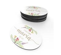 Aiman GZ. Lot de 10 aimants avec photo personnalisables ovales 5,2 x 3,7 cm - Aimant pour réfrigérateur personnalisé - Cadeau de baptême, mariage, communion original - Photo aimant réfrigérateur