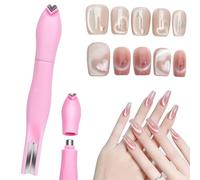 Aimant 3 en 1 œil de chat, outil magnétique polyvalent pour vernis gel œil de chat, accessoires multifonctionnels ronds en forme de cœur pour studio, maison, salon de bricolage, rose