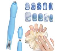 Aimant 3 en 1 œil de chat, outil magnétique polyvalent pour vernis gel œil de chat, accessoires multifonctionnels ronds en forme de cœur pour la maison, le salon, le studio, bleu