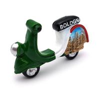 Aimant 3D pour réfrigérateur vintage scooter drapeau Italie, aimant réfrigérateur, décoration Bologne pour tableau magnétique, maison et cuisine, bureau